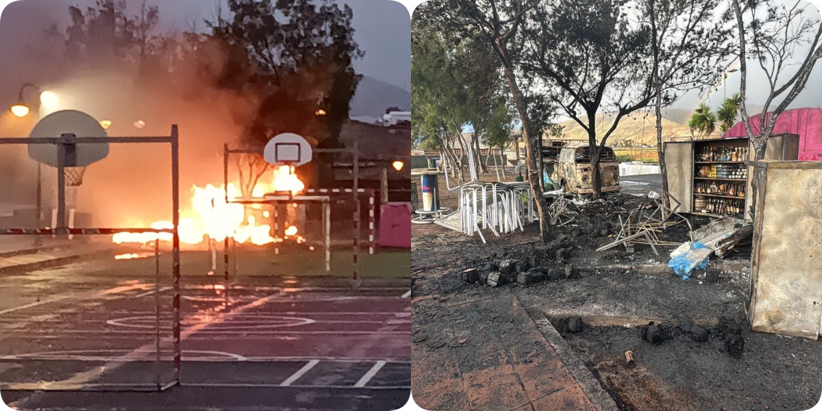 Un incendio al amanecer sacude la zona de La Garita