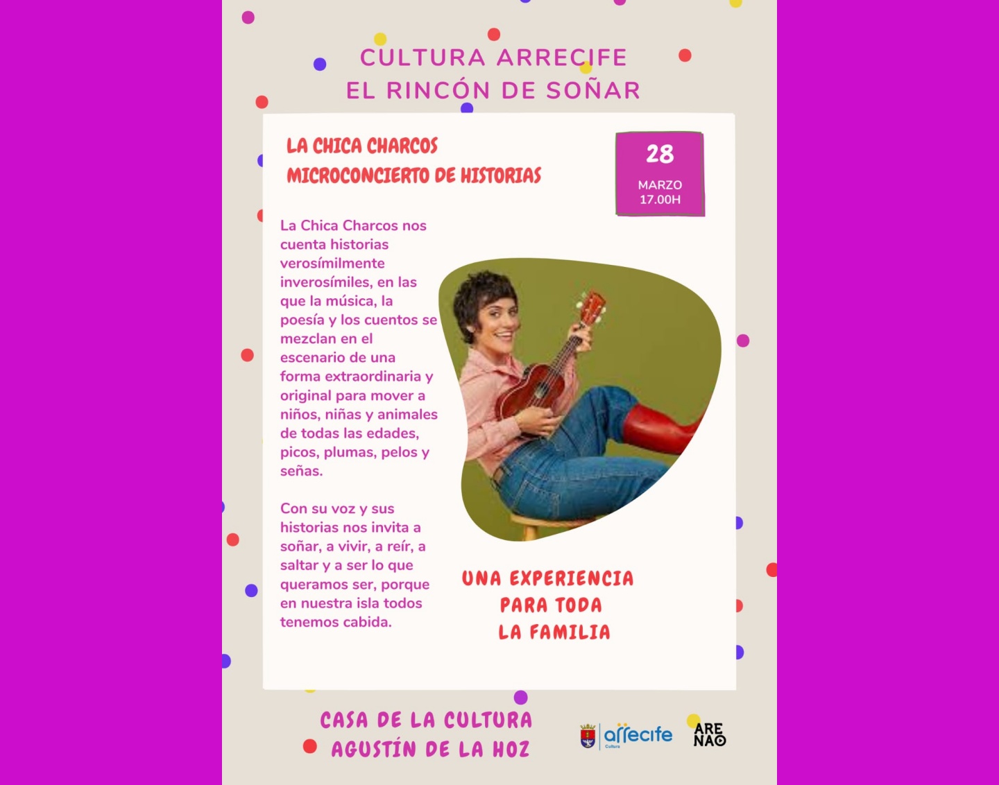 Cultura Arrecife celebra una nueva sesión de 'El Rincón de Soñar' este sábado en la Casa de la Cultura Agustín de la Hoz