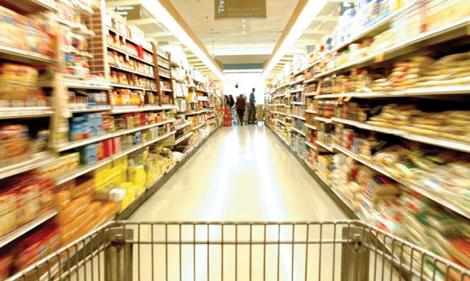 Supermercado cesta de la compra