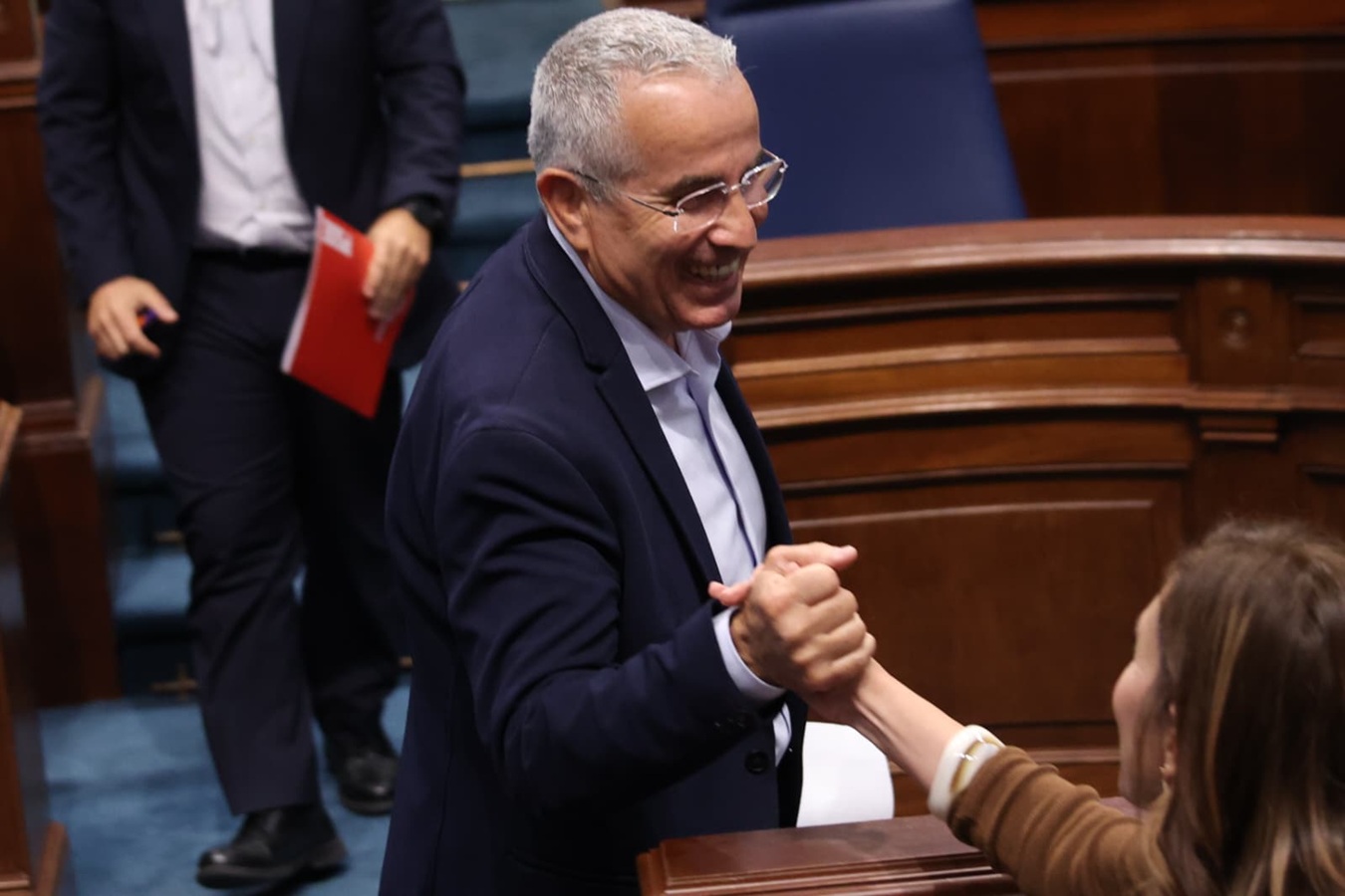 Mario Cabrera en el Parlamento
