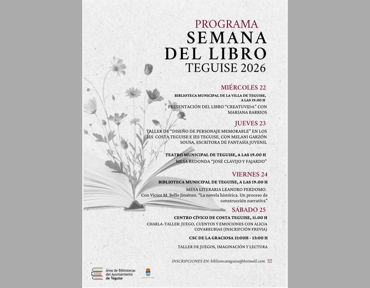 Incluirá propuestas culturales y educativas en diferentes espacios de La Graciosa, la Villa y Costa Teguise