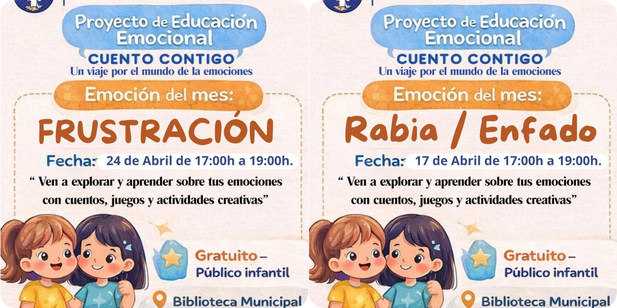 La rabia, el enfado y la frustración, emociones a abordar en abril en el proyecto infantil impulsado por Cultura Arrecife 'Cuento Contigo'