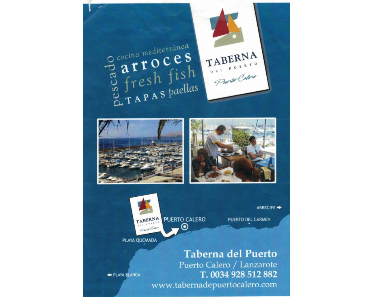 La Taberna del Puerto Calero desmiente su traslado a Costa Teguise y denuncia el uso indebido de su marca