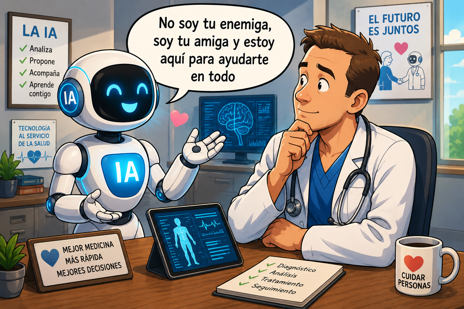 No tengas miedo, la IA es tu amiga no tu enemiga