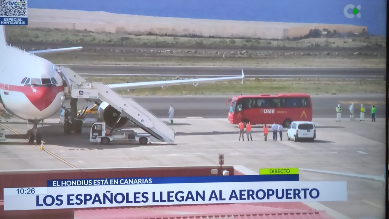 Traslado pasajeros españoles