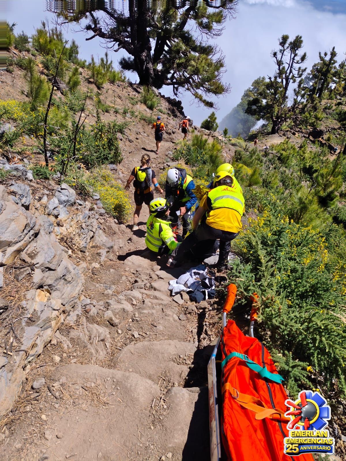 La Unidad de Rescate en Altura de la organización se trasladó a La Palma La Unidad de Rescate en Altura de la organización se trasladó a La Palma