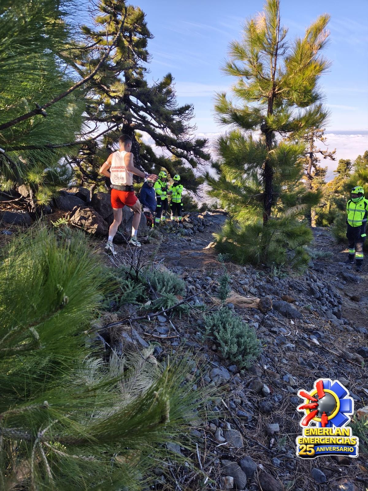 La Unidad de Rescate en Altura de la organización se trasladó a La Palma