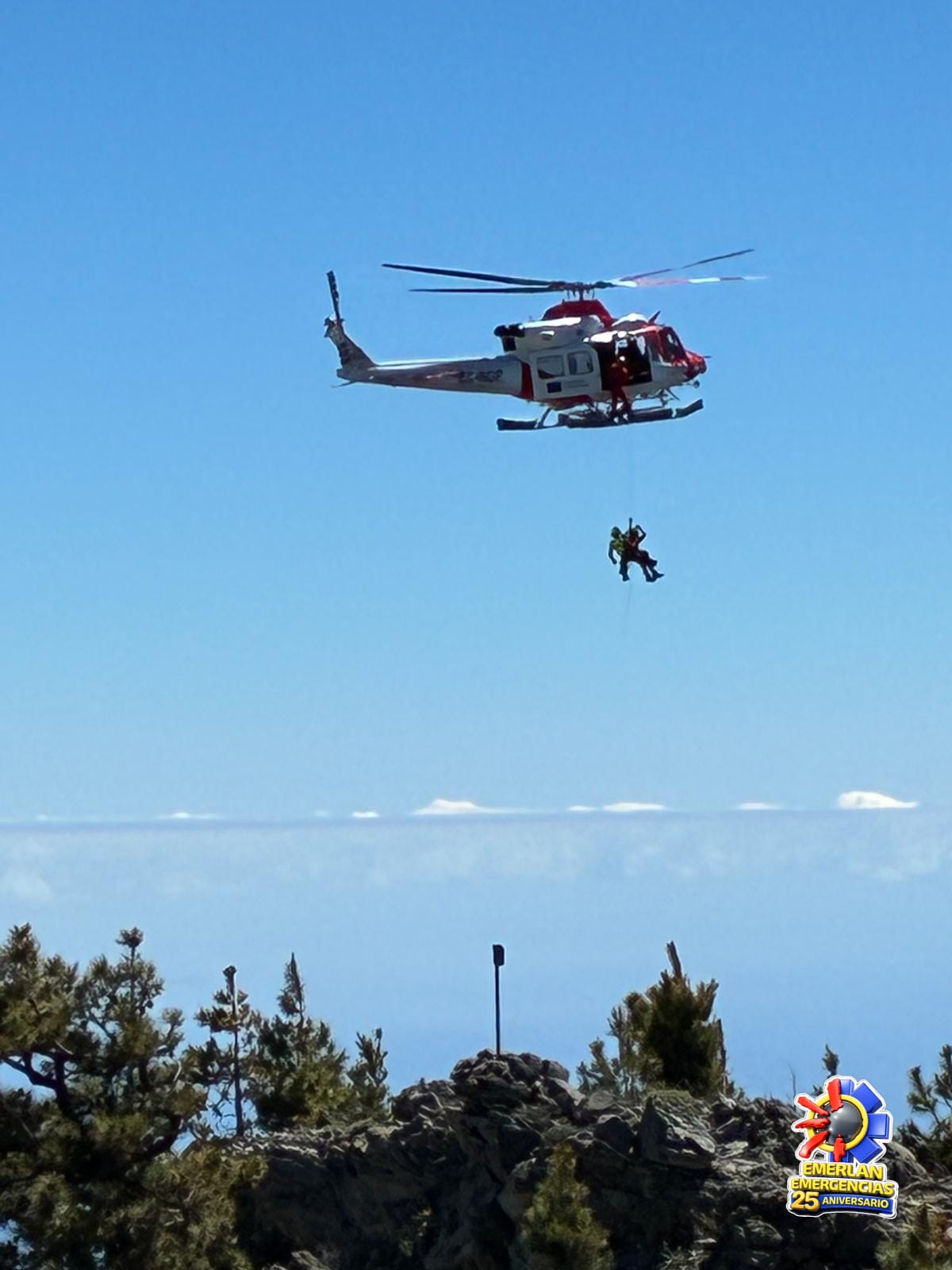 La Unidad de Rescate en Altura de la organización se trasladó a La Palma La Unidad de Rescate en Altura de la organización se trasladó a La Palma