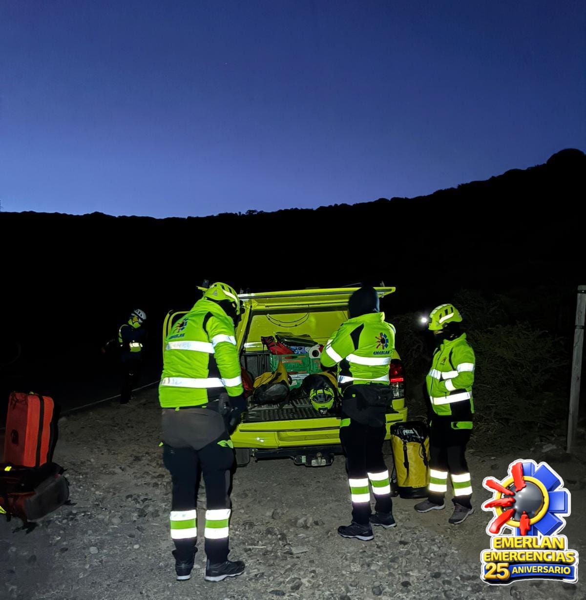 La Unidad de Rescate en Altura de la organización se trasladó a La Palma La Unidad de Rescate en Altura de la organización se trasladó a La Palma