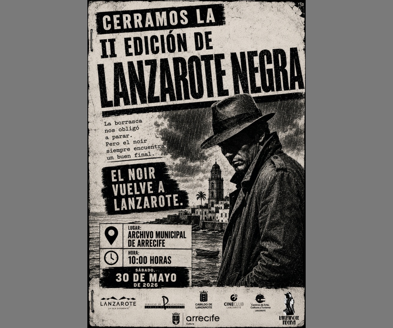 El Archivo Municipal reunirá este sábado a destacados autores del género noir canario y acogerá la entrega de los galardones del festival El Archivo Municipal reunirá este sábado a destacados autores del género noir canario y acogerá la entrega de los galardones del festival