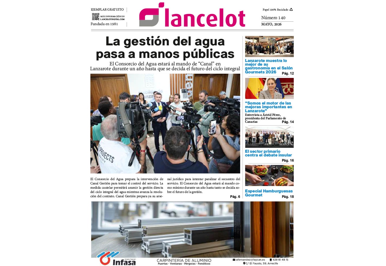 portada lancelot en papel de mayo