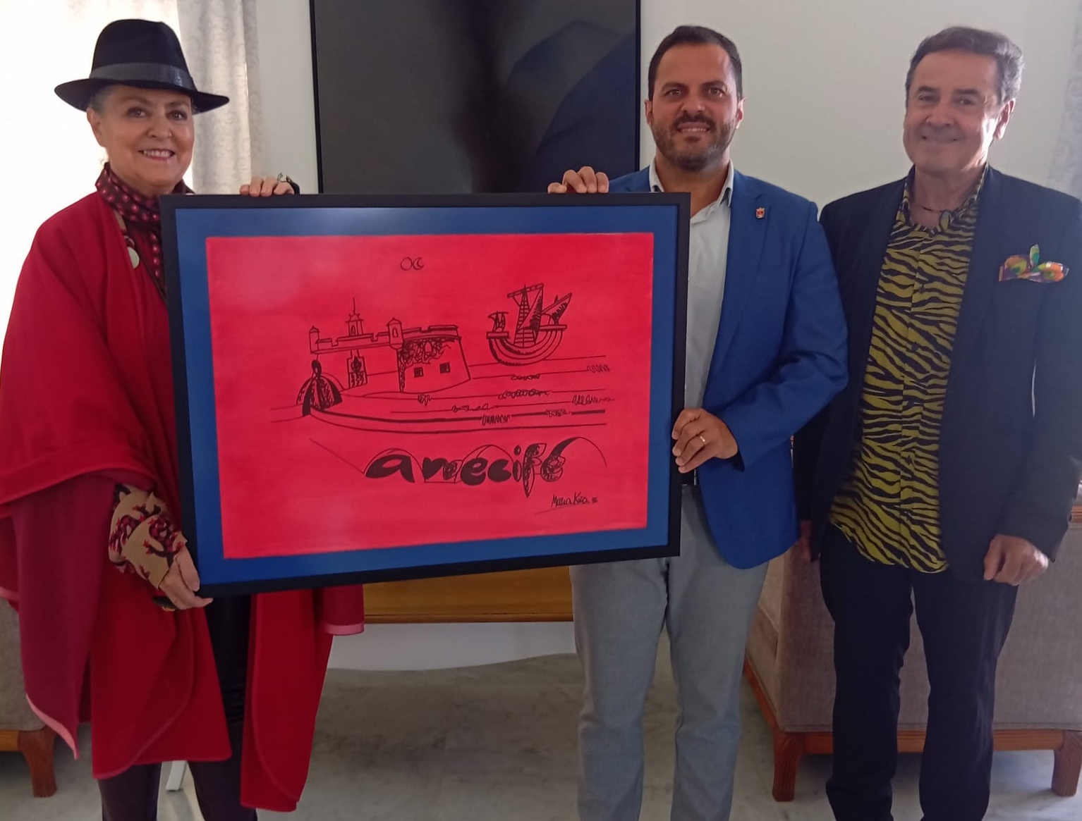 El artista presenta además su exposición ‘Astro-Pez’ en el Real Club Náutico, centrada en la defensa del litoral y los espacios públicos