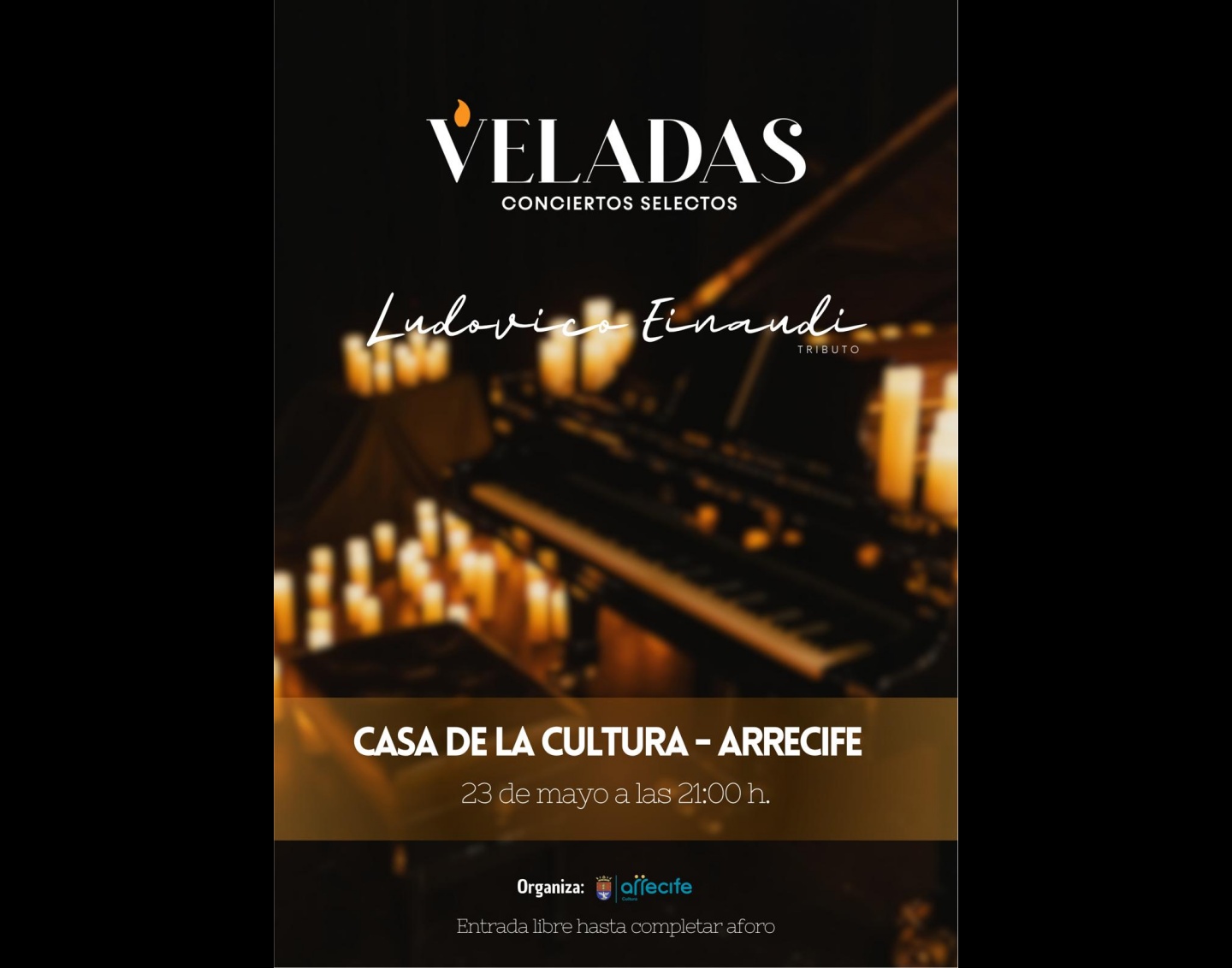 La cita con el concierto ‘Veladas’ será en la Casa de la Cultura a partir de las nueve de la noche La cita con el concierto ‘Veladas’ será en la Casa de la Cultura a partir de las nueve de la noche