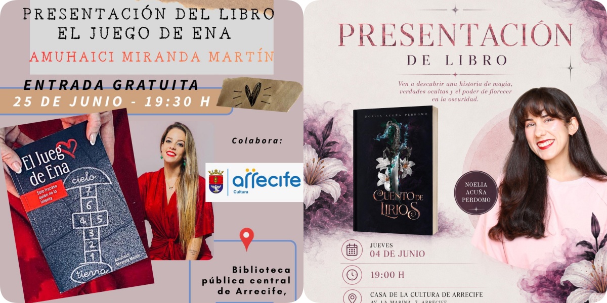Noelia Acuña presenta 'Cuento de Lirios' y Amuhaci Miranda 'El juego de Ena'