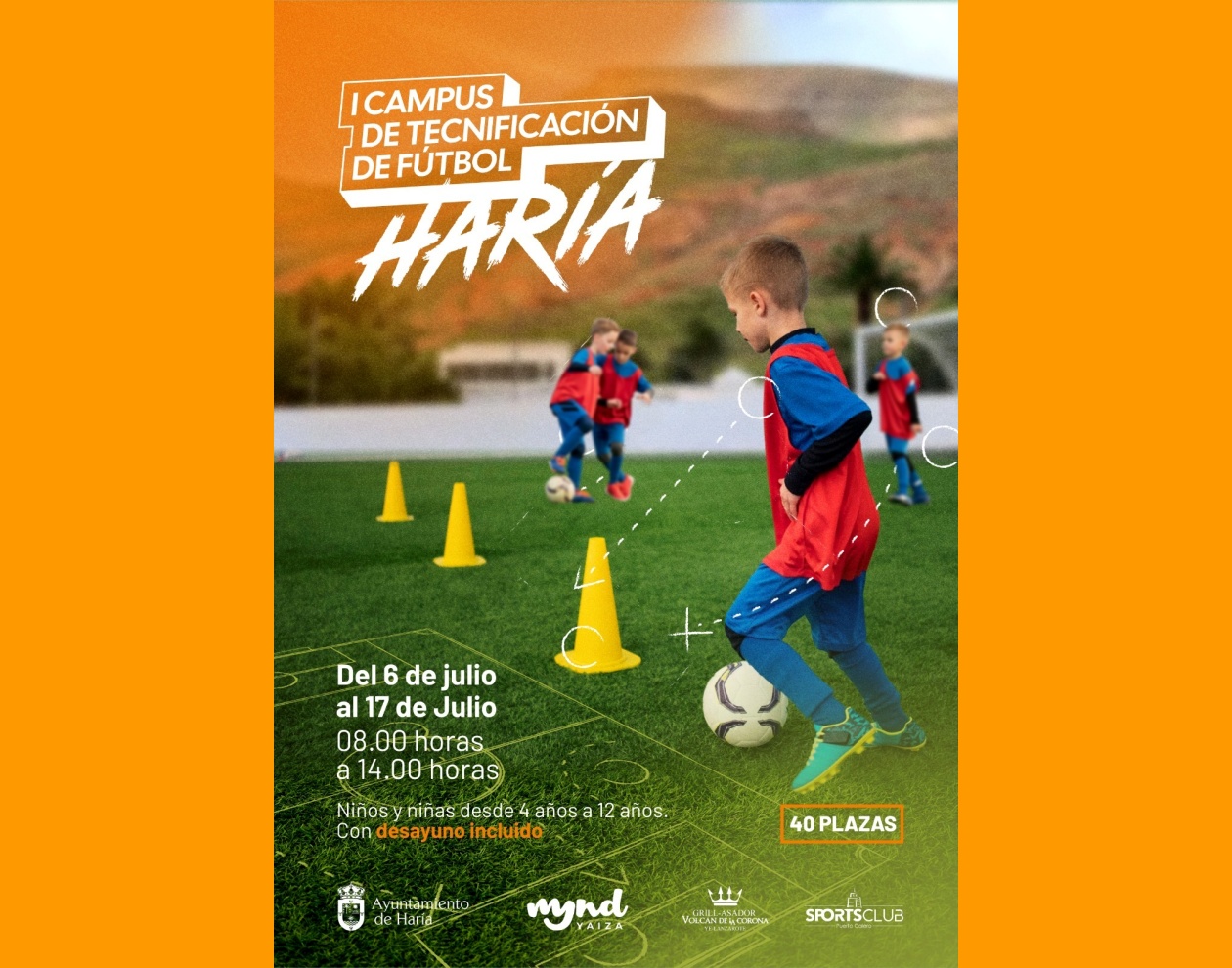 La iniciativa se desarrollará del 6 al 17 de julio en el campo municipal, dirigida a  niños y niñas de entre 4 y 12 años