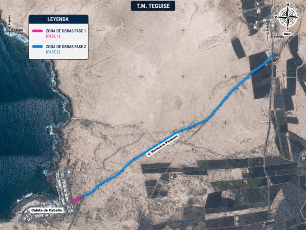 Objetivo: reforzar el firme de la carretera que une Caleta de Caballo y Soo