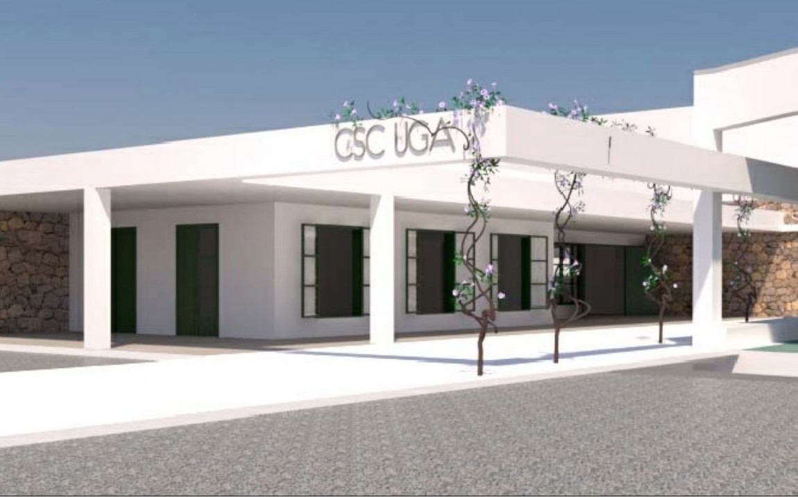 Ocupará un área de 850 m² entre edificio, terraza y cuatro canchas de bola canaria cubiertas Ocupará un área de 850 m² entre edificio, terraza y cuatro canchas de bola canaria cubiertas