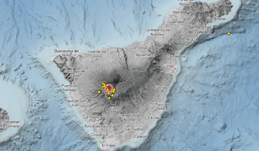 Los microtemblores se registraron durante la madrugada de este viernes bajo el suroeste de Las Cañadas, aunque el IGN descarta cambios en el riesgo volcánico