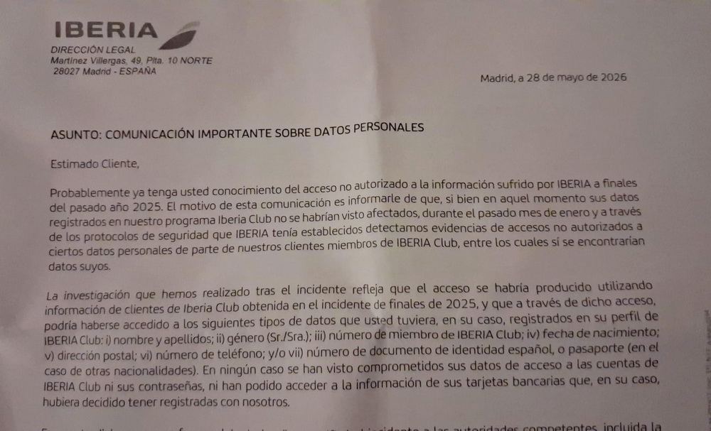 Ciberataque Iberia 2 Ciberataque Iberia 2