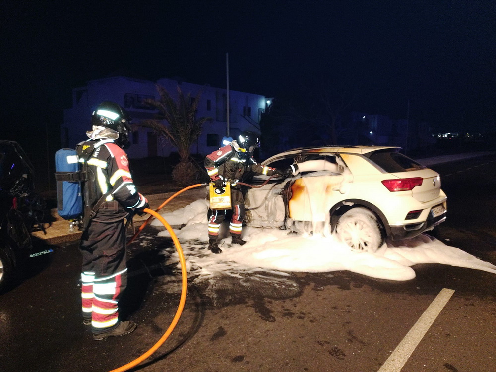 Incendio vehiculo Las Palmeras 1