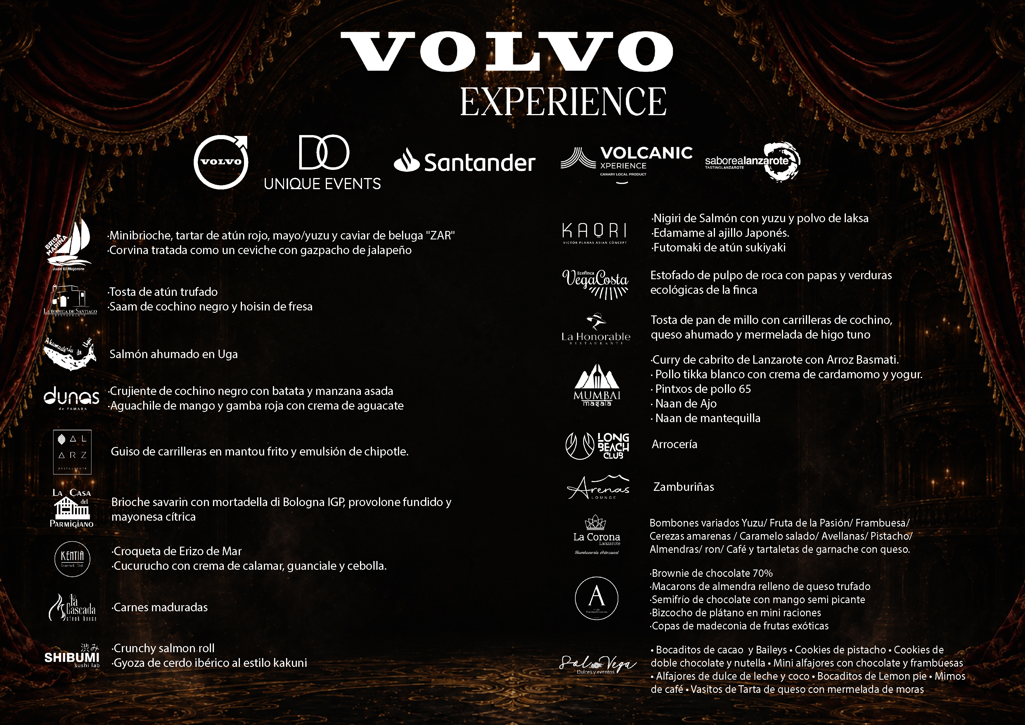 MENU VOLVO 2026 v2 MENU VOLVO 2026 v2