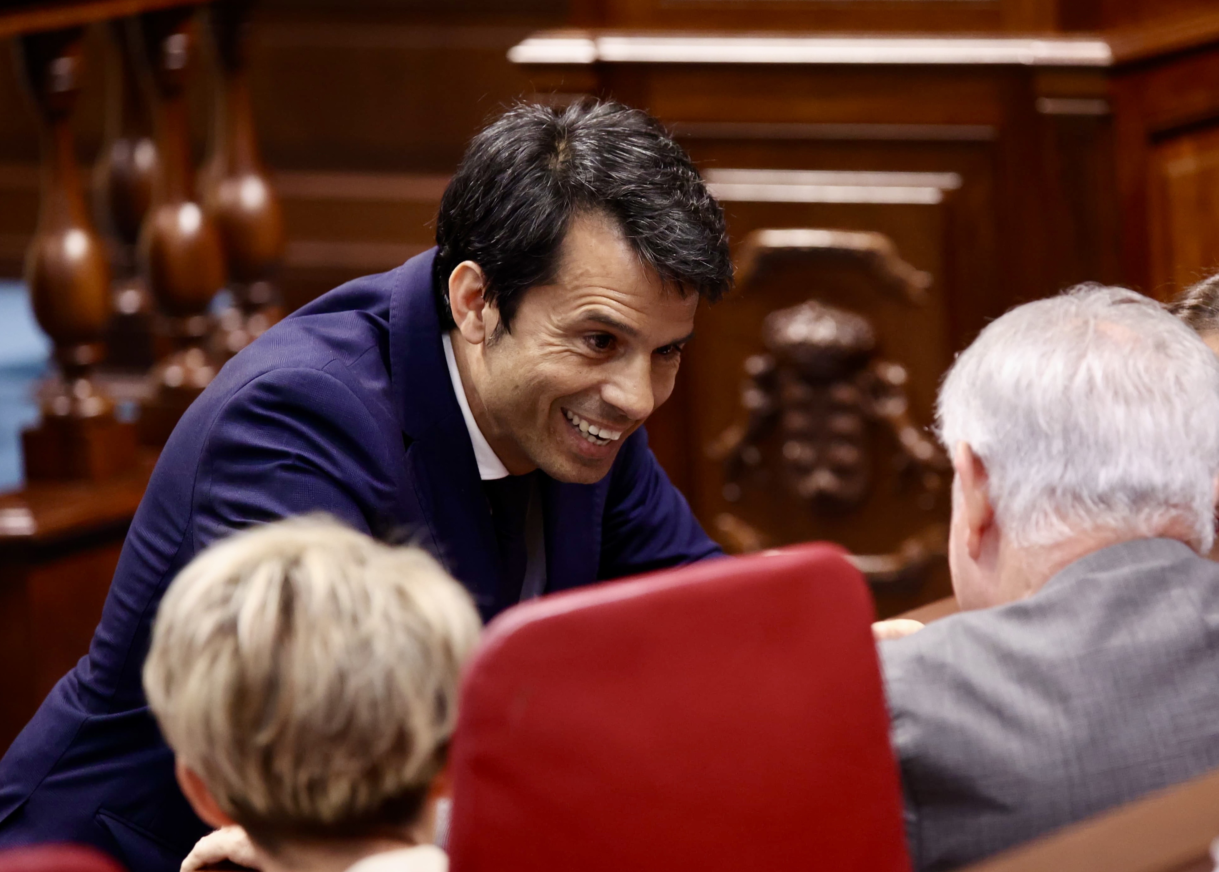 Marcos Bergaz (PSOE) durante un pleno del Parlamento de Canarias Marcos Bergaz (PSOE) durante un pleno del Parlamento de Canarias