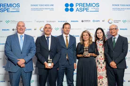 El grupo hospitalario recibe uno de los primeros Premios ASPE y queda además finalista por una investigación sobre el Parkinson El grupo hospitalario recibe uno de los primeros Premios ASPE y queda además finalista por una investigación sobre el Parkinson