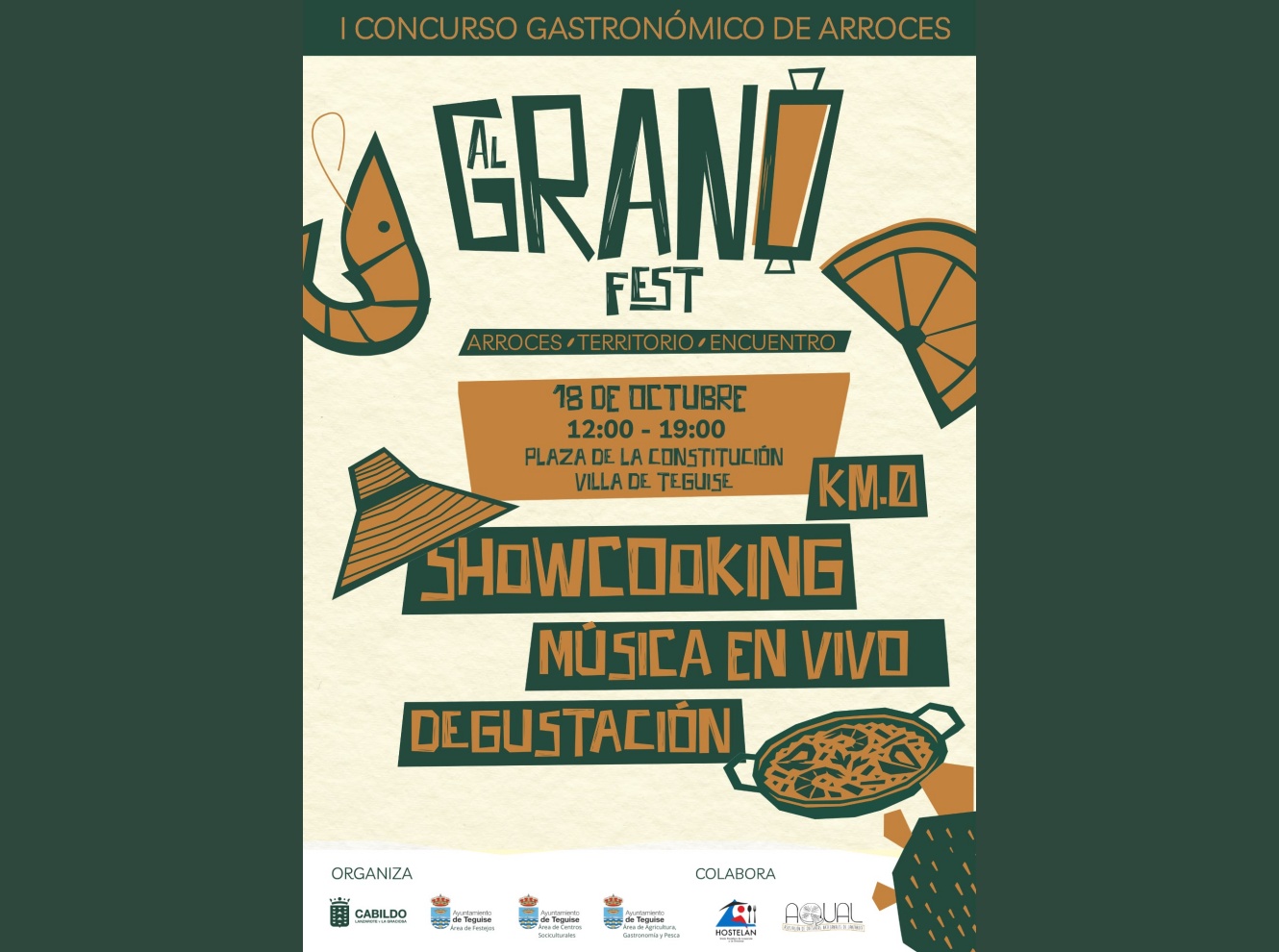 Teguise estrena Al Grano Fest el 18 de octubre con degustaciones, showcooking, producto local y música en directo Teguise estrena Al Grano Fest el 18 de octubre con degustaciones, showcooking, producto local y música en directo