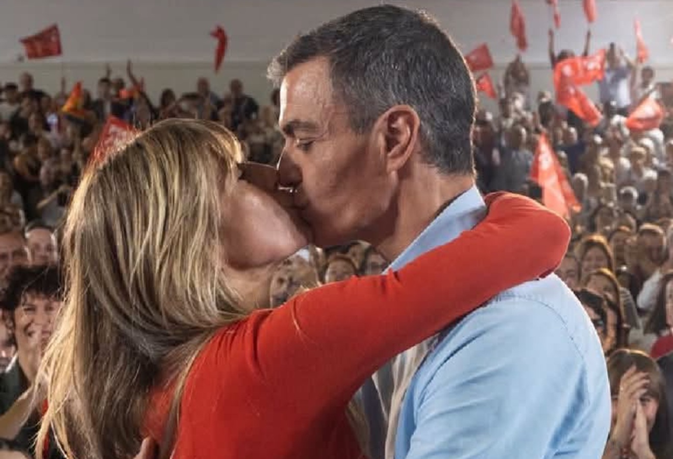 Beso sanchez y begoña