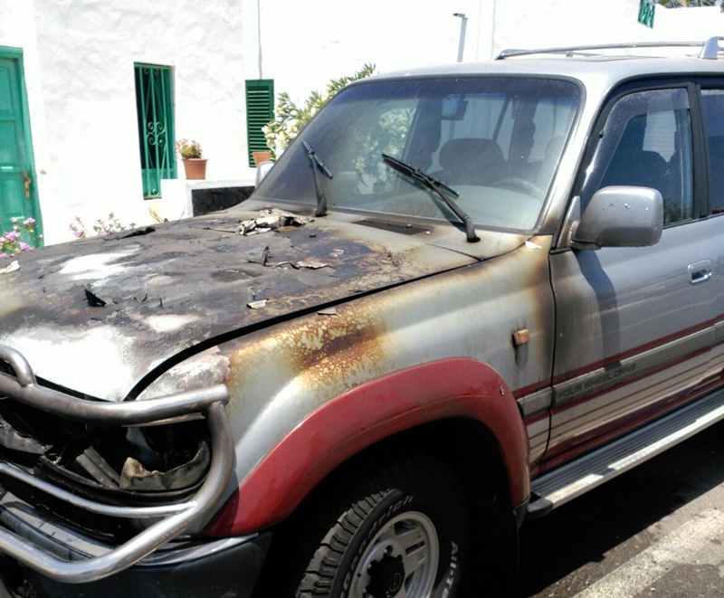 Las llamas solo causaron daños materiales