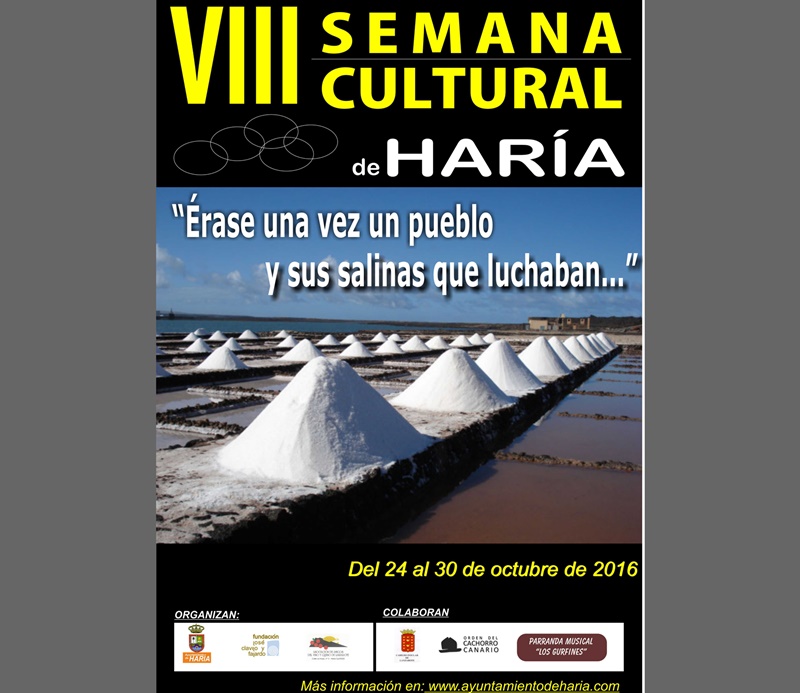Haría acoge a finales de octubre una nueva edición de su semana cultural.