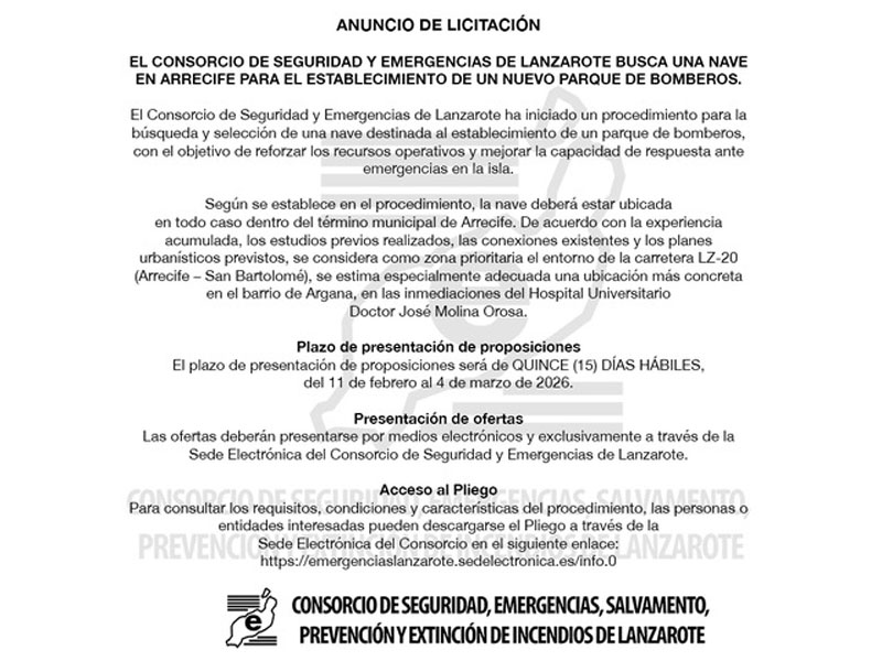 Consorcio Seguridad y Emergencias Lanzarote