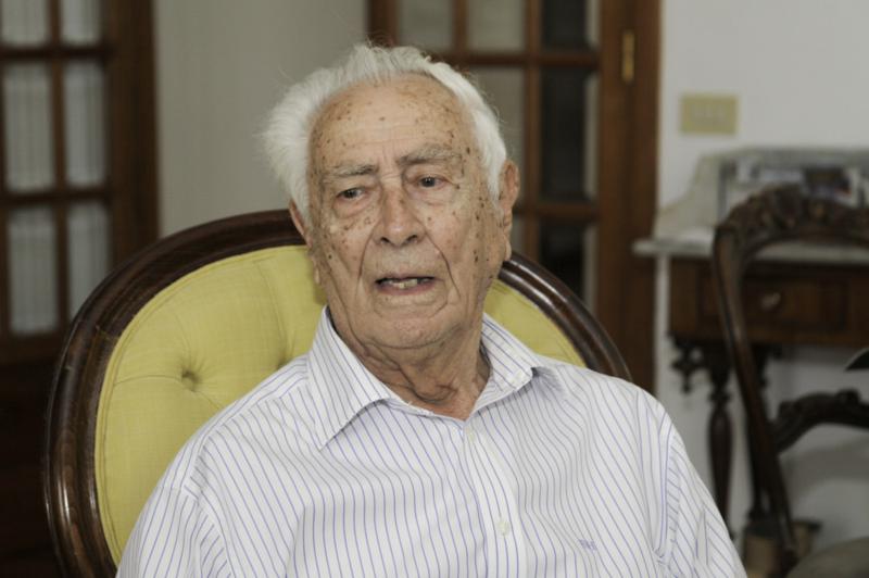 El maestro Pedro Hernández Cerdeña, de 95 años de edad.