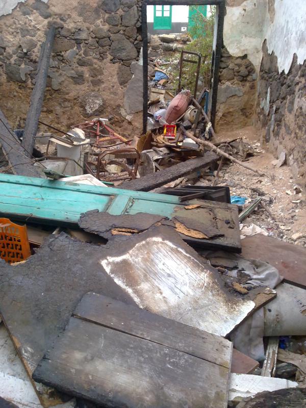 Casa abierta y abandonada de la zona.