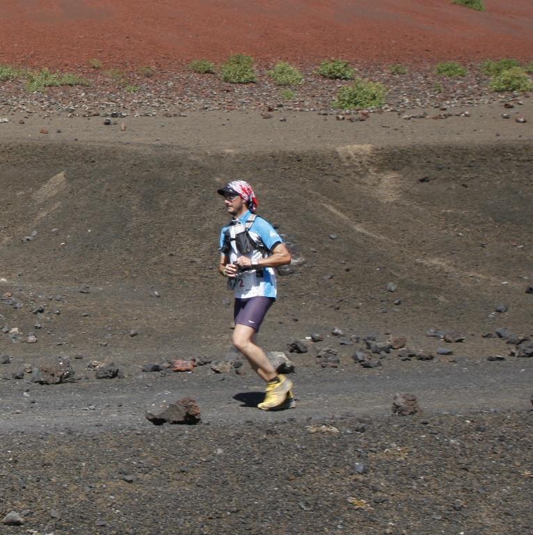 Gregorio Armas, corriendo en la zona de Tinguatón.
