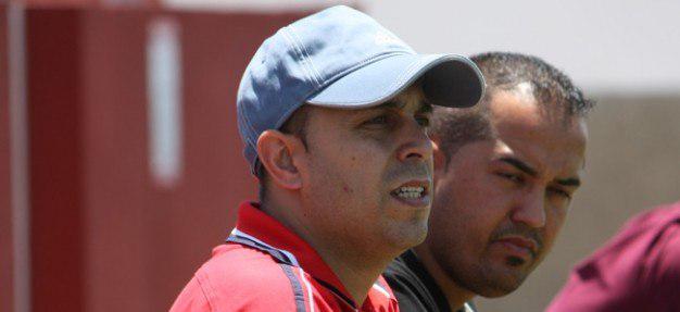 José Betancort, delante, con gorra.