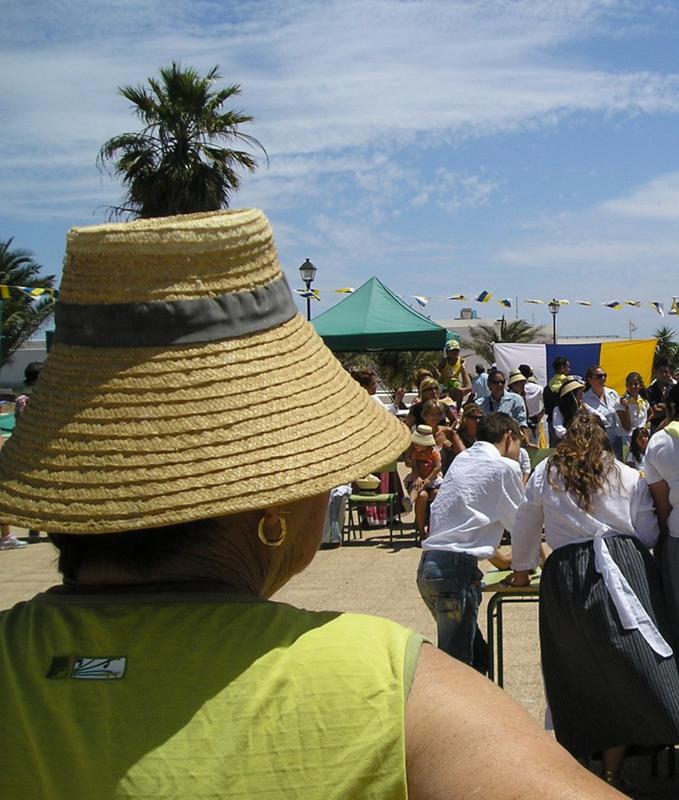 Un momento del acto por el Día de Canarias en La Graciosa.