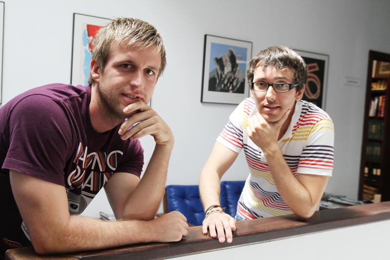 Lars krause y Roberto Steinert, creadores del sello discográfico.