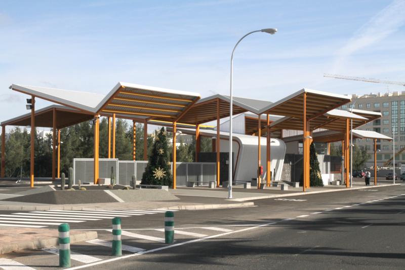 Intercambiador de guaguas de Arrecife.