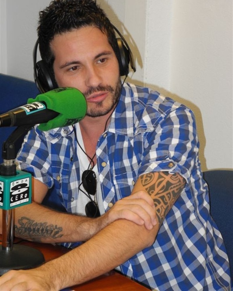 David de María, en Lancelot Radio, este viernes, horas antes de su concierto en el Teatro Insular.