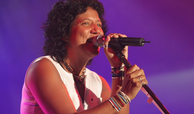 Rosana, durante su concierto en Famara.