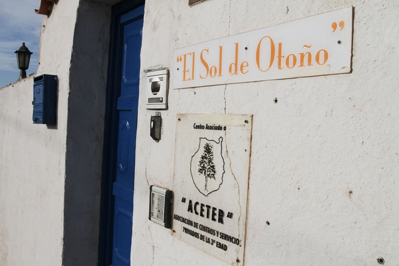 Fachada de la residencia