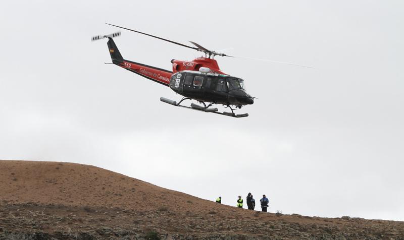 Un momento del operativo de rescate desplegado en la mañana de este jueves