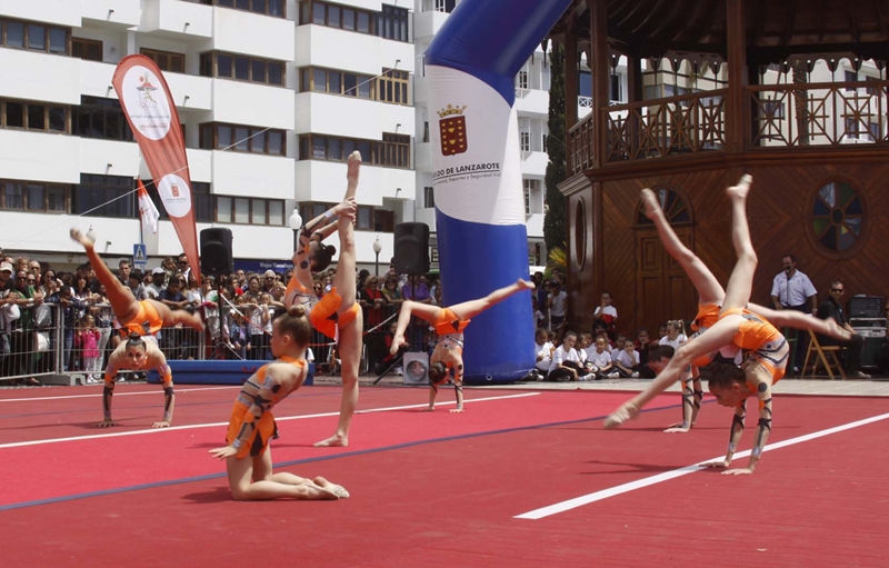 Desfile inaugural del Festival de Gimnasia, celebrado el pasado sábado 14 de abril