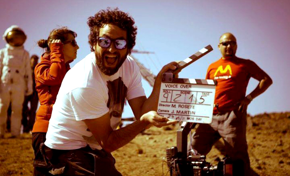 Un momento de la grabación de