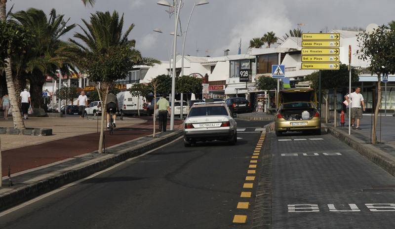 La Avenida de las Playas de Puerto del Carmen, en una imagen de archivo.