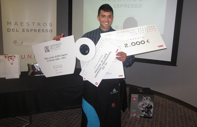 Matías Javier Segretti, tras ganar el concurso.