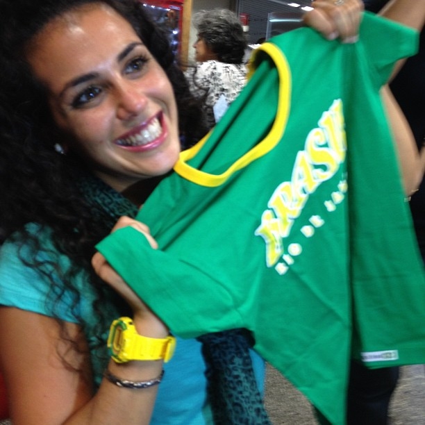 Noemí Merino, en Brasil.