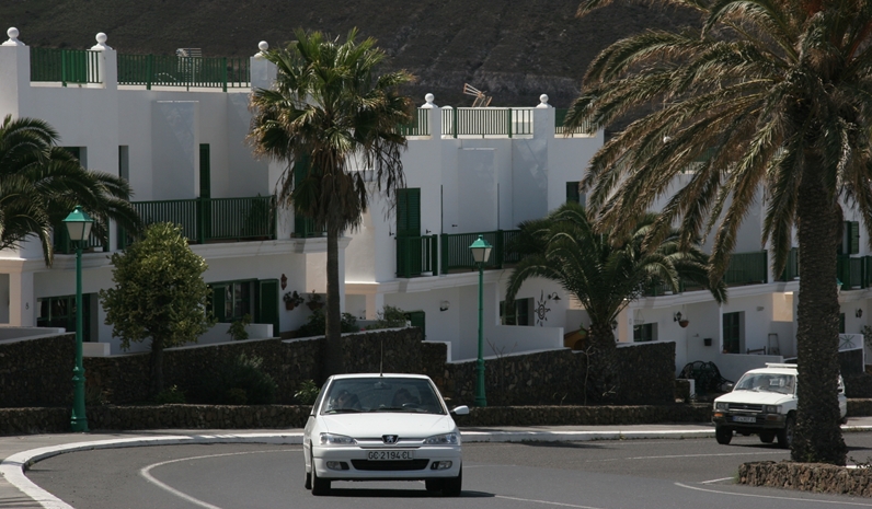 Una zona del pueblo de Yaiza.