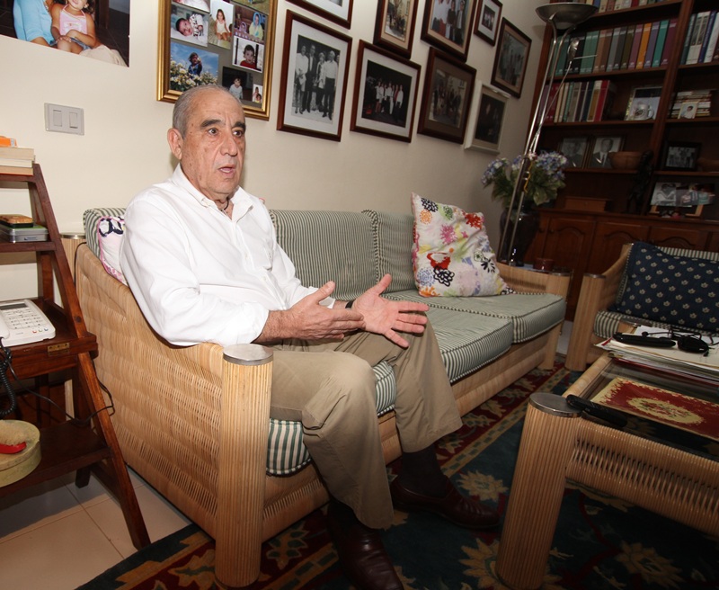 Dimas Martín, este pasado jueves en su casa de Guatiza.